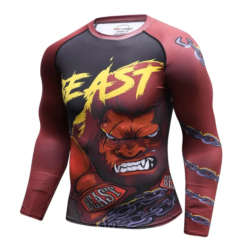 Rashguards - diverse bekannte Designs - Langarm