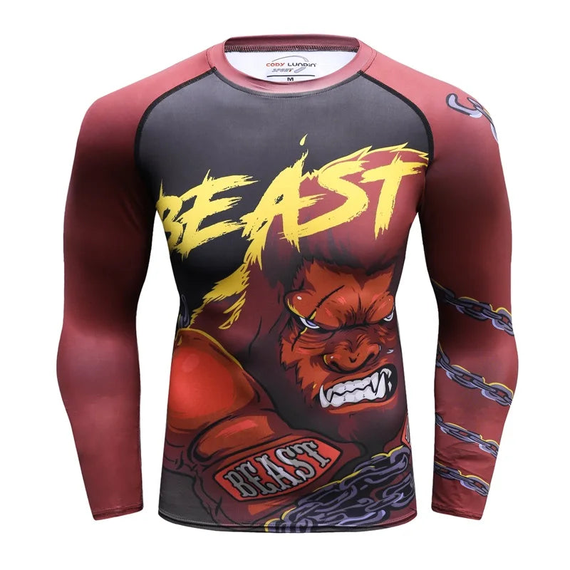 Rashguards - diverse bekannte Designs - Langarm
