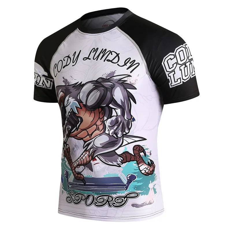 Rashguards - diverse bekannte Designs - Kurzarm