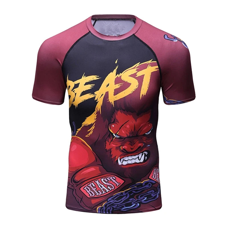 Rashguards - diverse bekannte Designs - Kurzarm