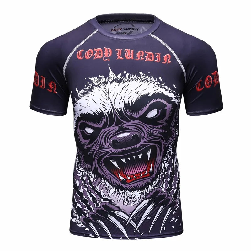 Rashguards - diverse bekannte Designs - Kurzarm